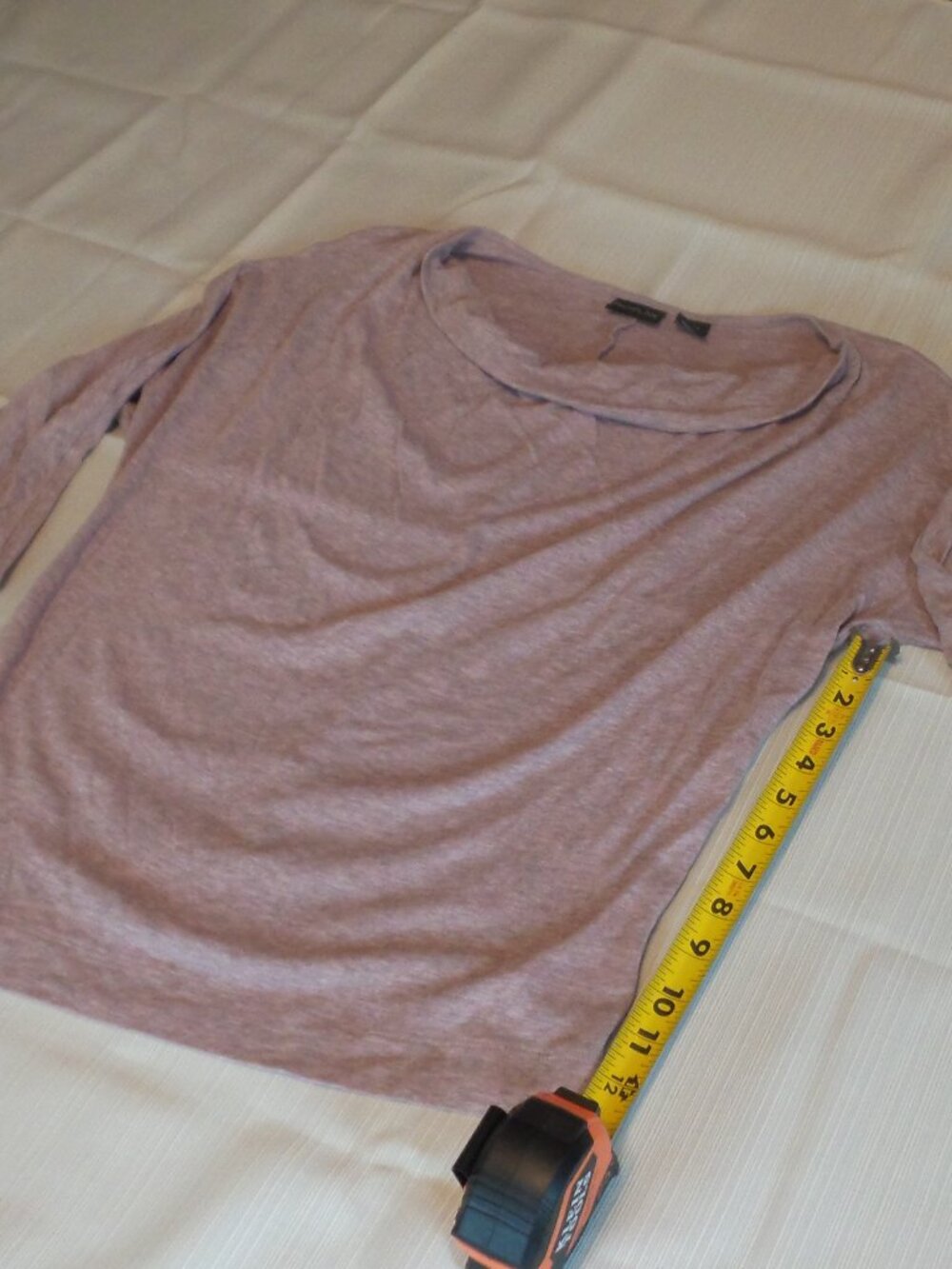 RACHEL ZOE Women's Dusty Pink Cowell Neck 3/4 Sleeve Top Size Med. Like NEW
